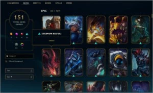CONTA LOL,151 SKINS, TODOS CAMPEOES,FLEX PLAT IV,SOLO GOLD I - League of Legends