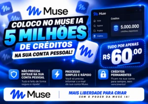 🚀 5 Milhões De Créditos No Muse Ia Por Apenas R$ 60! - Assinaturas e Premium
