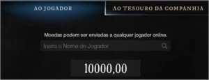 Venda de 1k de gold no New World - Server Apsu