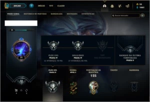 Conta prata 4 com 17 skins e 34 champs ( 160k de riven ) - League of Legends LOL