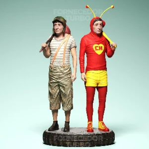 Chaves E Chapolin Colorado - Turma Do Chaves - Stl 3D - Outros