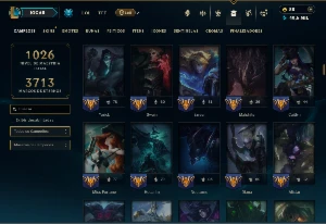 Esmeralda 4 com TODOS os Champs e 360 Skins ( Nivel 955 ) - League of Legends LOL