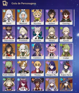 VENDO CONTA GENSHIN - Skirk + Shogun + Nahida + Mualani - Genshin Impact