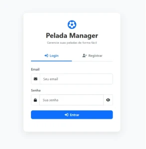 Pelada Manager Gestão Simples E Rápida Para O Futebol Amador - Outros