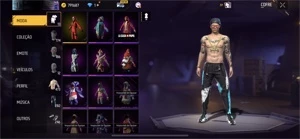 Conta free fire, muito gemada! Nvl 76