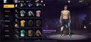 Conta free fire, muito gemada! Nvl 76