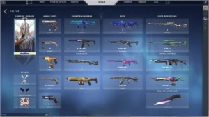 Conta valorant com 900 reais em skins!!