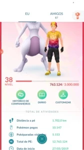 Conta level 38 Pokémon go