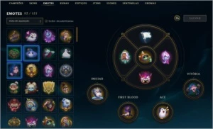 Conta ouro III 370+ skins com lendárias míticas ultimates - League of Legends LOL