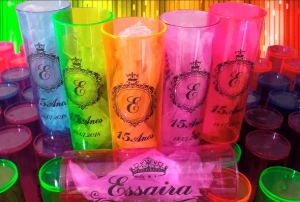 Kit 100 Copos Long Drink Personalizados