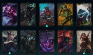 Conta Gold,mmr bom,105 campeões,25 skins boas 52 no total - League of Legends LOL