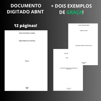 Venda Documento Digitado Normas Abnt + 2 Exemplos de Graça! - Outros