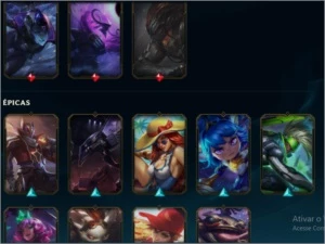 Conta lol Mestre (emotes mestre qiyana aphelios) - League of Legends