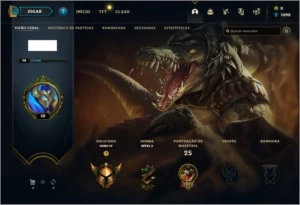 Conta League Of Legends Gold 4 Mmr Top LOL