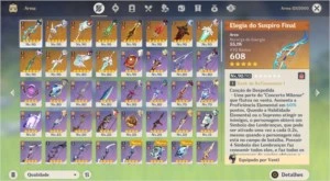 CONTA TOP  - CHARS (36 5*) E (15 4* C6) E MUITAS ARMAS 5* - Genshin Impact