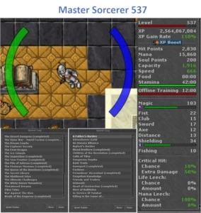(MS) Master Sorcerer 537 - Gentebra - Tibia