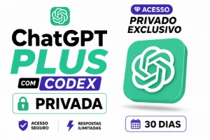 ChatGPT Plus 30 Dias + Codex| Acesso Premium + Suporte |