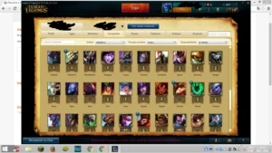 Conta no LoL Platina V 36 pdl 22 skin (UdyrGuardião)61champs - League of Legends