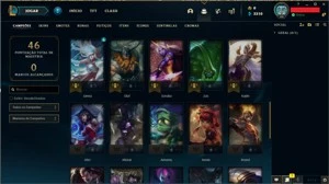 Conta LoL //  Nv 44 // 41 Champs // 4 SKins // Unranked - League of Legends