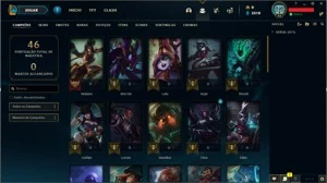 Conta LoL //  Nv 44 // 41 Champs // 4 SKins // Unranked - League of Legends