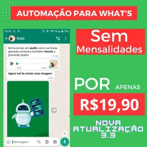 Zap Bot - Vitalício - Pronto Para Revenda - ATUALIZAÇÃO 3.3