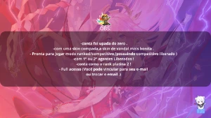 Conta valorant full acesso com skin vandal heroi valoroso