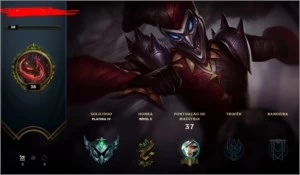 CONTA PLAT 4 BARATINHA COM MMR BOM - League of Legends LOL