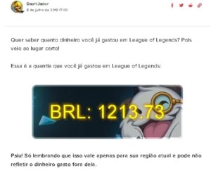 CONTA LOL DESDE A SEASON 2 - League of Legends