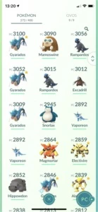 Conta Pokémon go 36 , 100 Pokémon’s 100%