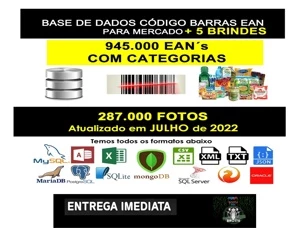 Banco De Dados Supermercado Categoria 945 Mil Itens Com Foto - Outros