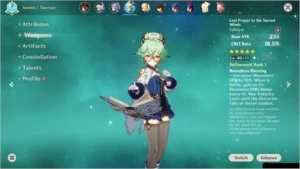 AR37 com Hu Tao, Qiqi, Keqing e Livro 5* - Genshin Impact