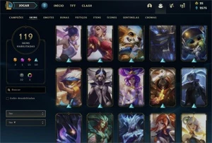 Conta perfeita para você que gosta de ter varias skins - League of Legends LOL
