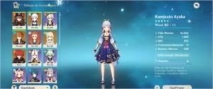 Hutao+Baculo+Ayaka+Childe+Diluc+Espinha celestial Ar45 - Genshin Impact