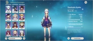 Hutao+Baculo+Ayaka+Childe+Diluc+Espinha celestial Ar45 - Genshin Impact