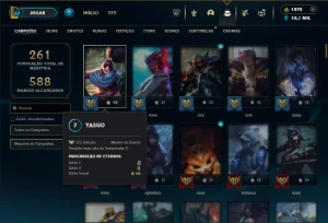 Ferro 2 com 130 Champs e 158 Skins ( MID / TOP ) - League of Legends LOL