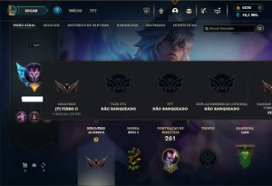 Ferro 2 com 130 Champs e 158 Skins ( MID / TOP ) - League of Legends LOL
