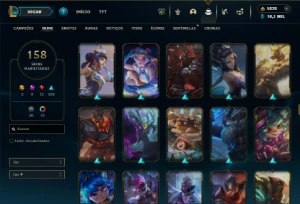 Ferro 2 com 130 Champs e 158 Skins ( MID / TOP )