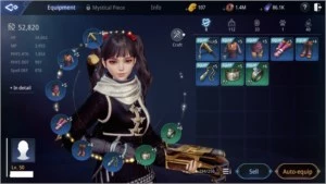 CONTA MIR4 EU53 LV 47 - 49K POWER - 520K AÇO NEGRO 107 GOLD