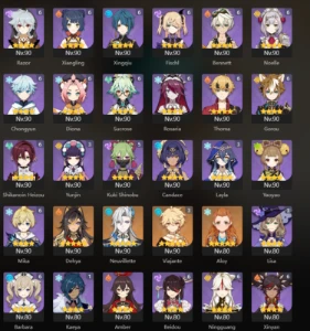 Ar 60, End Game, Ayaka C4 + Bis - Itto C4 + Bis E muito mais - Genshin Impact