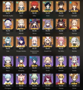 Ar 60, End Game, Ayaka C4 + Bis - Itto C4 + Bis E muito mais - Genshin Impact