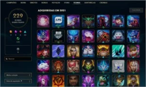 Conta league of legends - todos os champs.+194 Skins Lvl-342 LOL