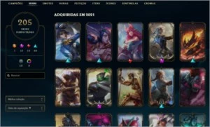 Conta league of legends - todos os champs.+194 Skins Lvl-342 LOL