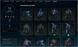 CONTA LOL LVL 282, 91 SKINS, D3 S10 , 83 champs. - League of Legends