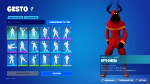 Conta Fortnite com skins desde o passe de batalha 4
