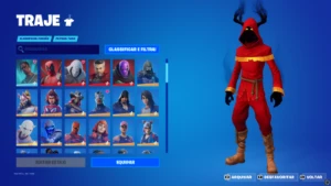 Conta Fortnite com skins desde o passe de batalha 4