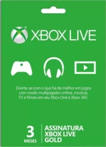 Xbox Live Gold - 3 Meses - Código 25 Digitos