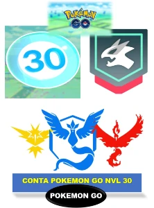 Conta Pokémon GO Level 30 (com lendário)