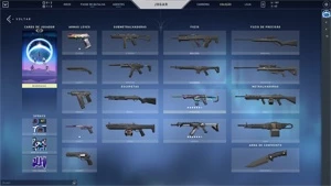 conta no valorant, com skins, rank : platina