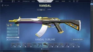 conta no valorant, com skins, rank : platina