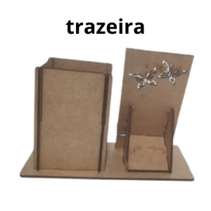 Kit suporte porta celular com porta caneta... - Artesanato e Personalizados
